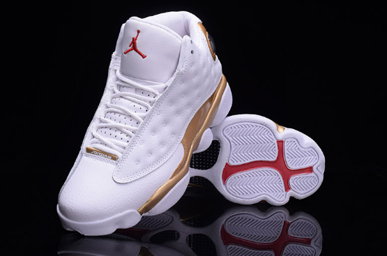 Air Jordan 13 Retro DMP White Gold Shoes
